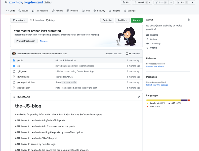 Blog about JavaScript