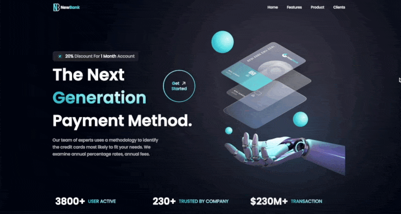 New Bank Website